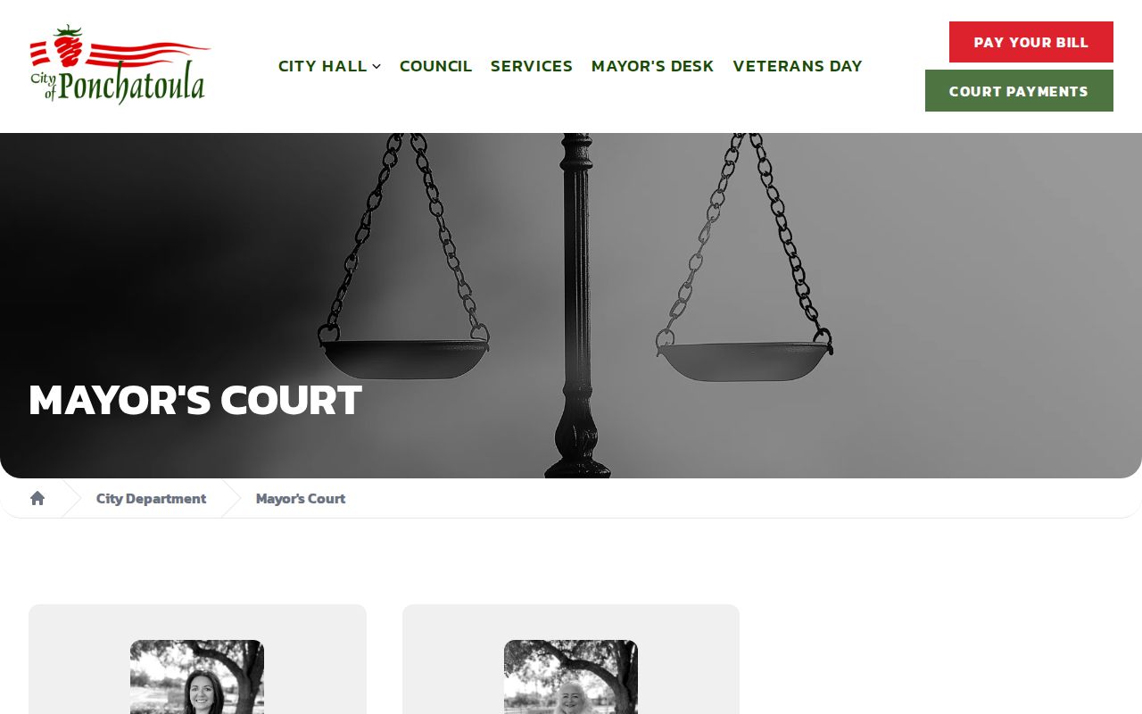 Ponchatoula court docket Mayor's Court calendar and procedures